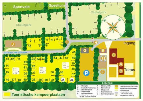 Plattegrond Toeristische gedeelte