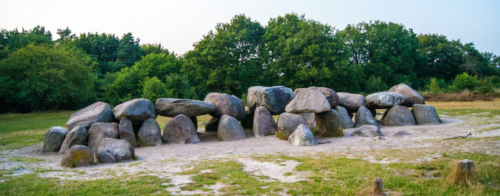 Drenthe Hunebed. Camping Zonnekamp